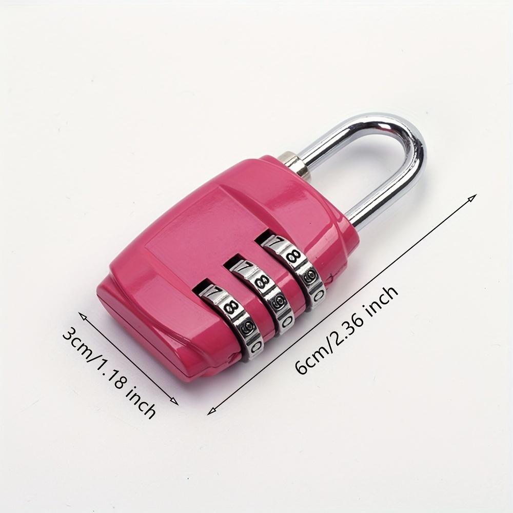 Password Lock 3 Position Password Lock Padlock, Suitcase Padlock for Gym, Cabinets and Luggage - Durable, Travel Padlock