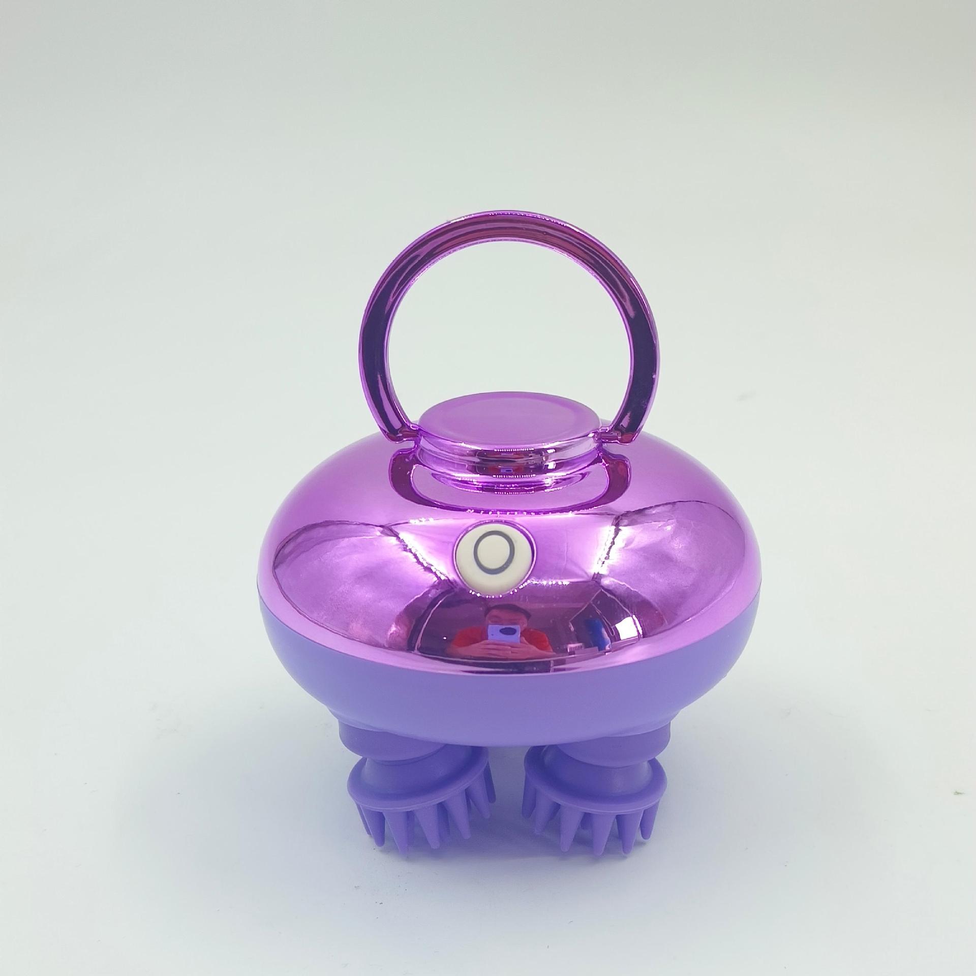 Electric Acupoint Scalp Massager - Mini Head Therapy & Decompression Tool фиолетовый