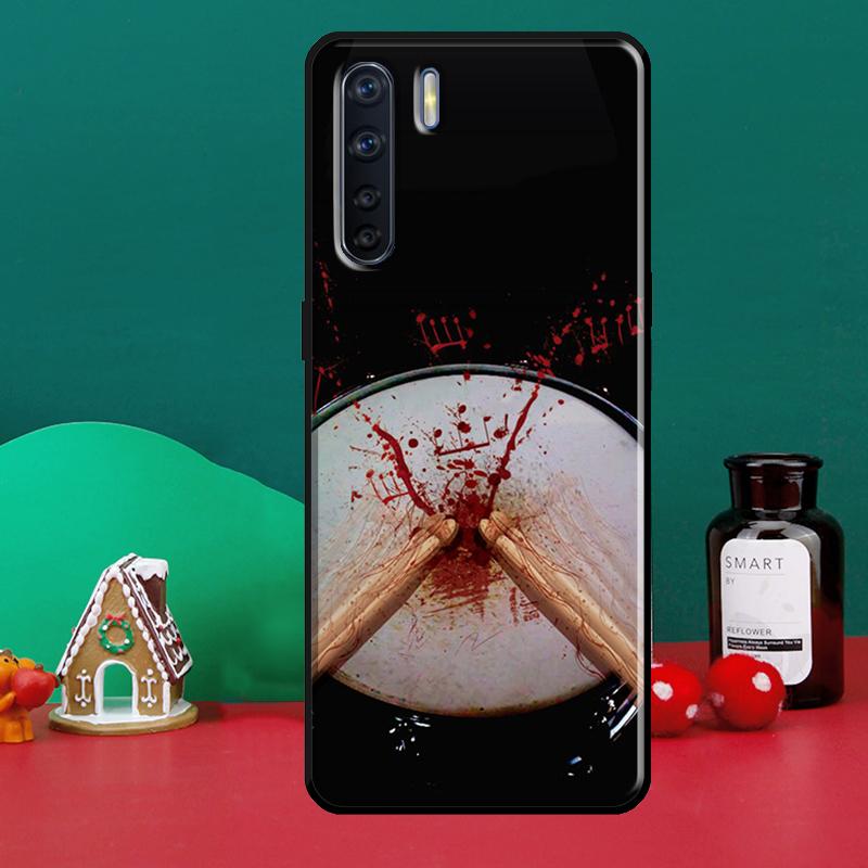 Musical Instrument Drum For OPPO A15 A83 A91 A93 A1K A3S A5S A52 A72 A54 A74 A94 A31 A5 A9 A53S 2020 Phone Case