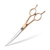 7.0 Inch Color Double Tail, Split, Pet Scissors, Pet Curved Scissors Practice Cutting