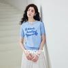 Women's Floral Embroidered Ice Silk Knit Top