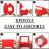 10pcs Treat Boxes with Window Gift Box with Tag and Rope Kraft Paper Red Gift Packing Box for Easter Weddings Parties Soap DIY