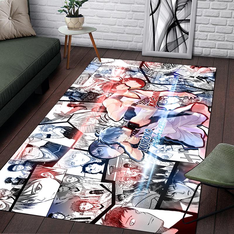 Basketball Large Rug for Living Room 3D Printing Carpet Bedroom Area Rug Bathmat Soft Rug Home Decoration Table Mat Pet Mat