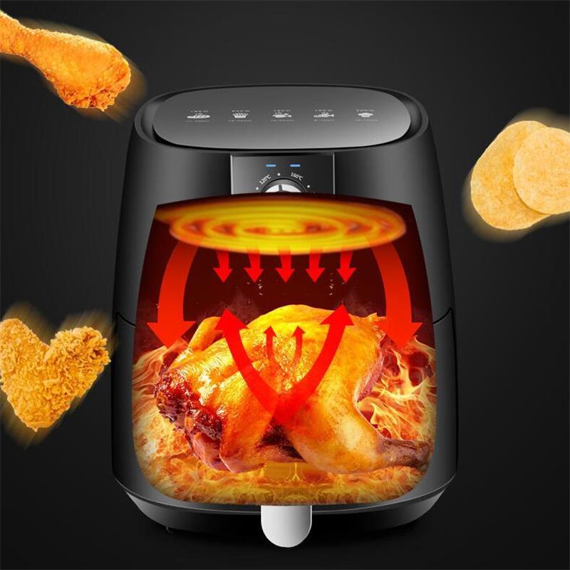 220V 5L Air Fryer Household Hot Oven Multi Functional Automatic Oil-free Electric Oilless Cooker