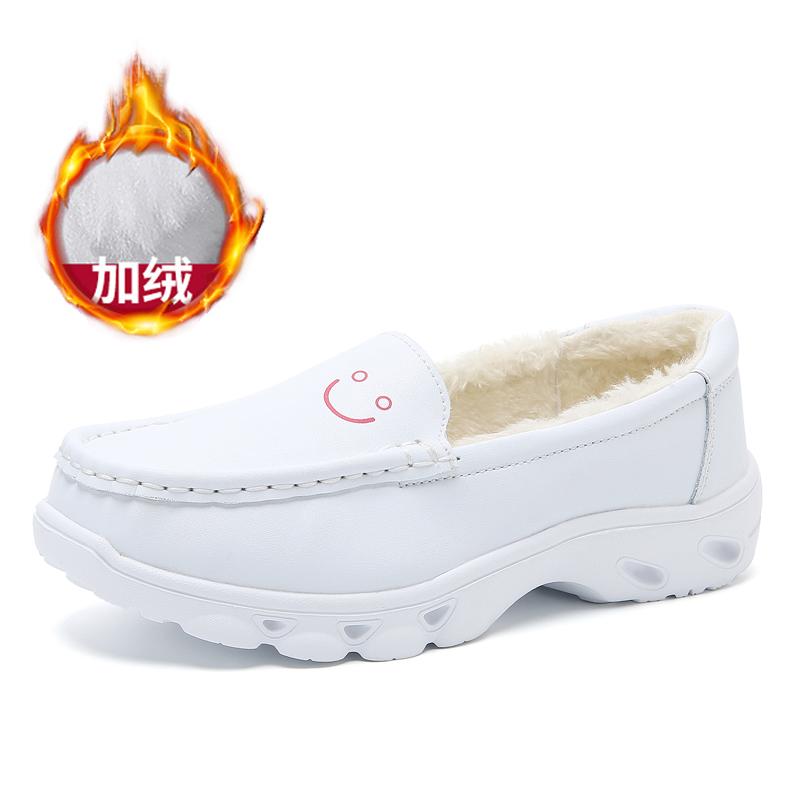 Shoes air cushion soft sole autumn and winter breathable not tired feet thick sole velvet medical care warm cotton shoes