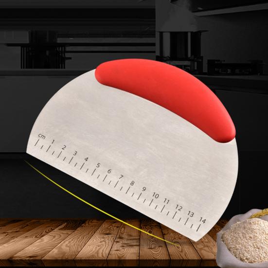 Raschietto Per Impasto In Acciaio Inox 304 – Tagliapasta Con Scala, Multiuso Per Pizza, Pane E Pasticceria (2 Pezzi) - 4