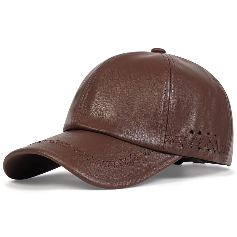 Mode Effen Winter Lederen Baseballpet Heren Snapback Herfst Warme Zwarte Petten Dames Bone Masculino Heren hoeden en Petten gorras Adjustable gray