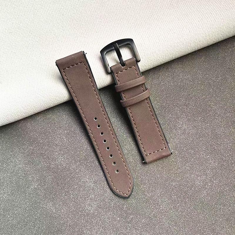 

Силиконовый кожаный ремешок с узором Crazy Horse для часов Huawei, Samsung и Apple Watch Apple 42/44/45/49