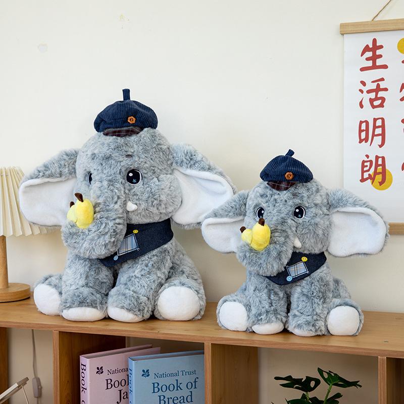 Cartoon Apfel Elefant Plüschtier Niedlicher Bananen Elefant Kinderbegleiter Puppe Paar Stoffpuppe