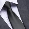 Black No Zipper Men'S Professional Dress Tie Business Casual Wedding Groom Korean Edition One Pull Tie