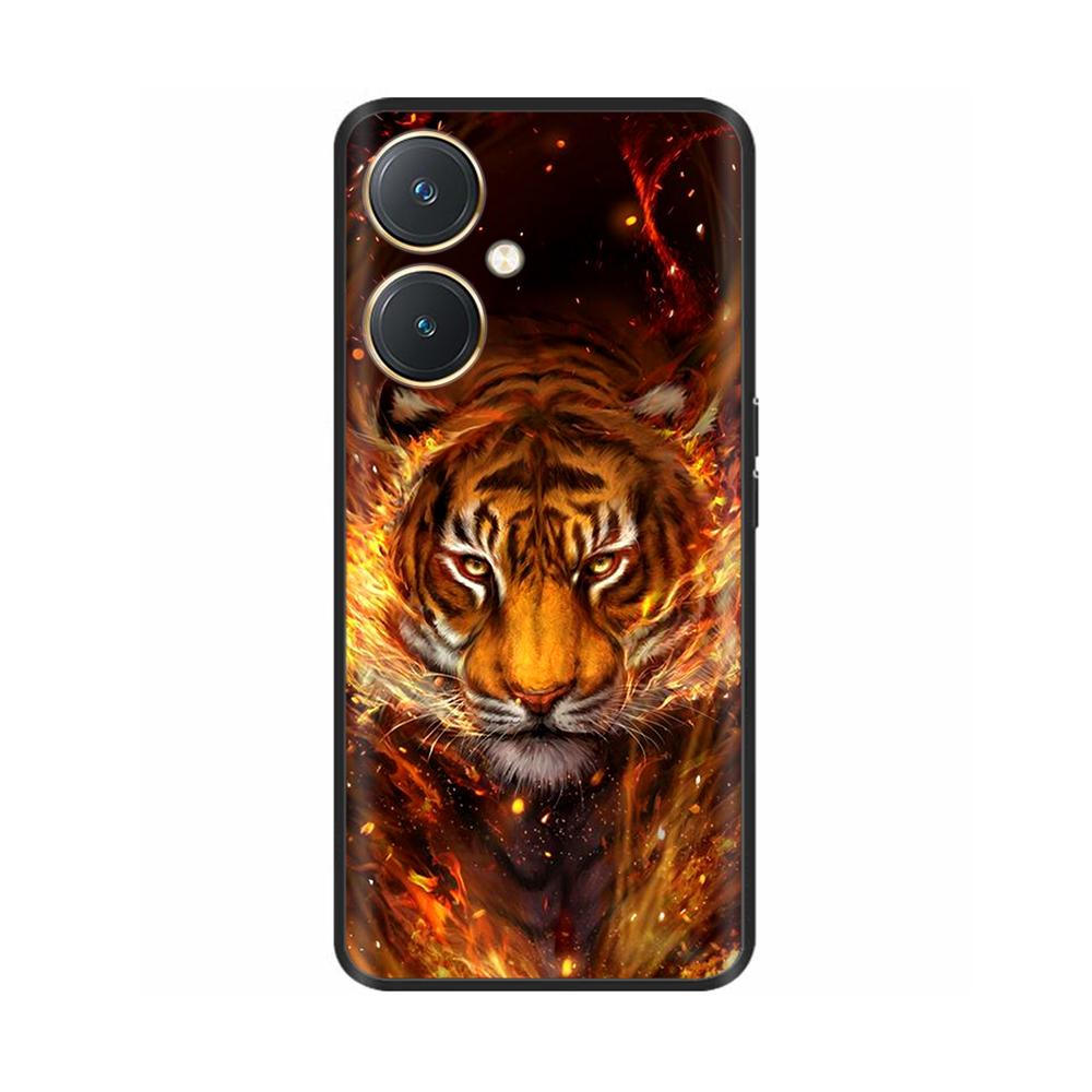 For Vivo Y27 Case Black Cover Skull Wolf Silicone Soft Back Cases For Vivo Y27 5G Phone Case VivoY27 Y 27 2023 Protective Shell