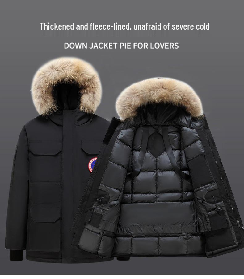 Zimní expediční parka s husím peřím - Zesílená nadměrná velikost Pracovní oděv pro muže a ženy