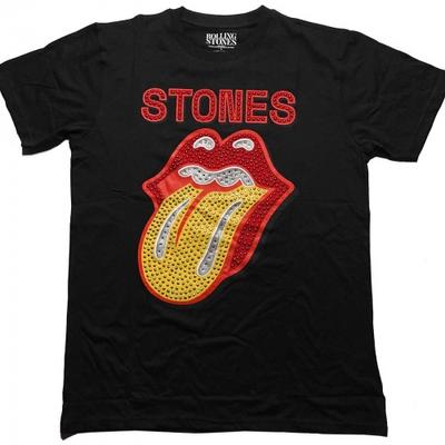 The Rolling Stones Unisex Adult Embellished T-Shirt
