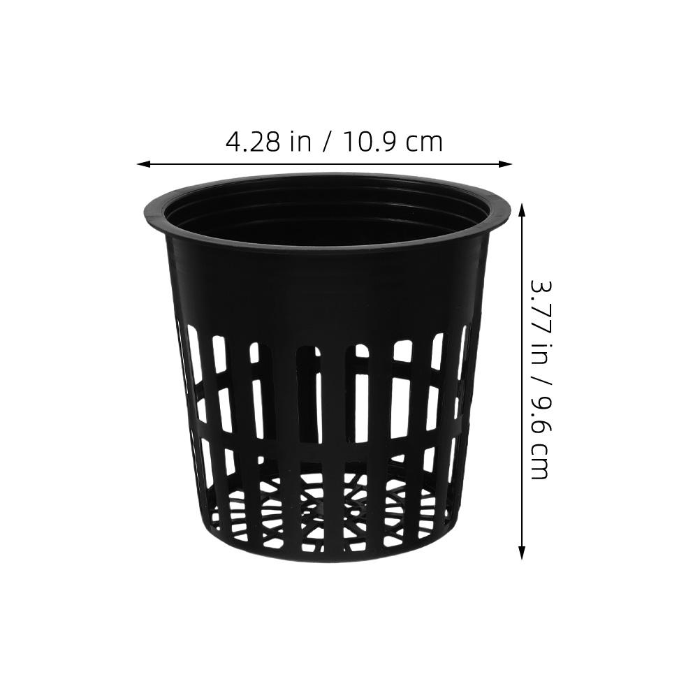 15pcs Hydroponic Net Pots 4 Inch Water Culture Growing Basket For Vegetables Herbs Plastic Mesh Plant Pots Hydroponics System