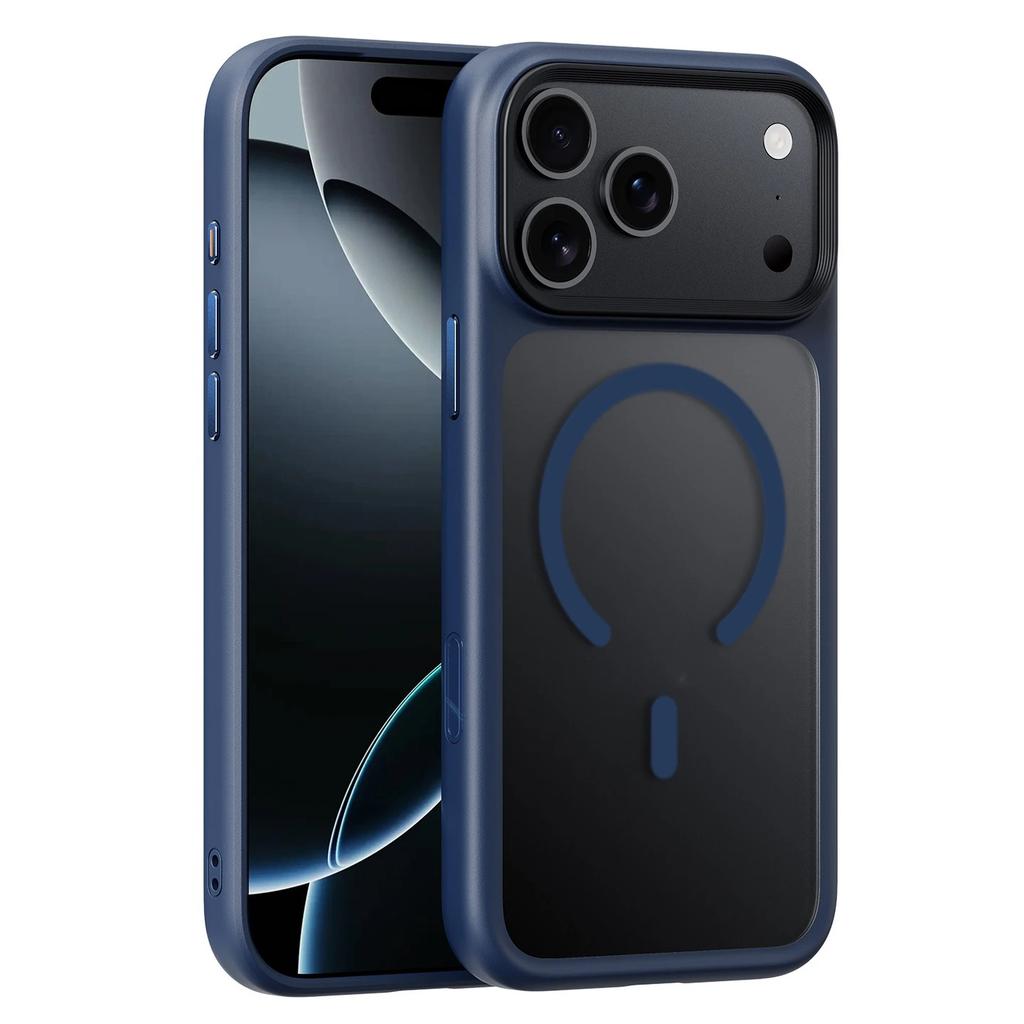 High quality Matte Magnetic Magsafe Phone Case For iphone 17 Pro Max 17 Air 17 Pro With AI Camera Button Anti-Fingerprint Cover