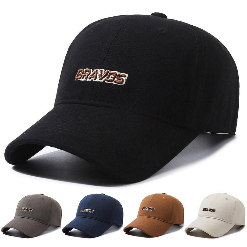 Embroidery Bravos Letter Baseball Caps Womens Sun Protection Sports Outdoor