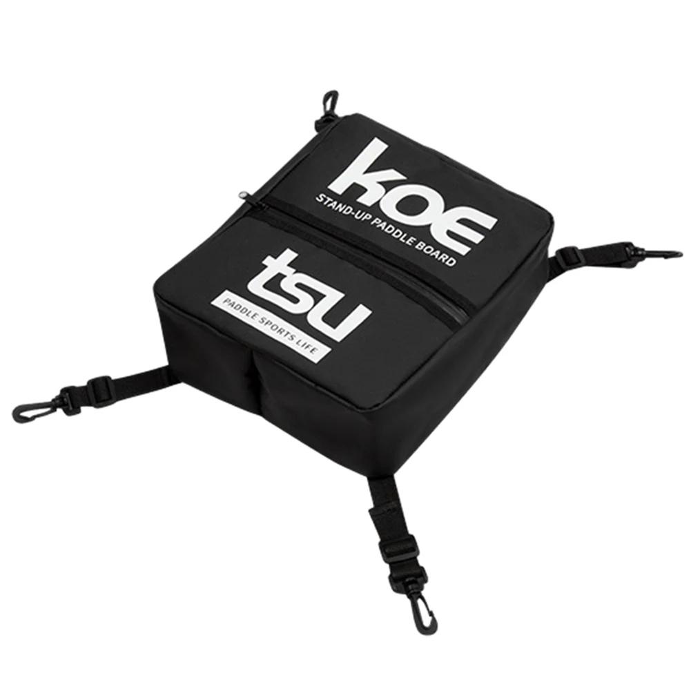 Stand Up Paddle Board Deck Bag PU Paddle Board Mesh Storage Bag Waterproof With Adjustable and Fixed Buckle Kayak Accessories