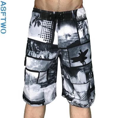 Herren Schnelltrocknende Badeshorts mit Strandprint - 2020 Bestseller Lockere Passform