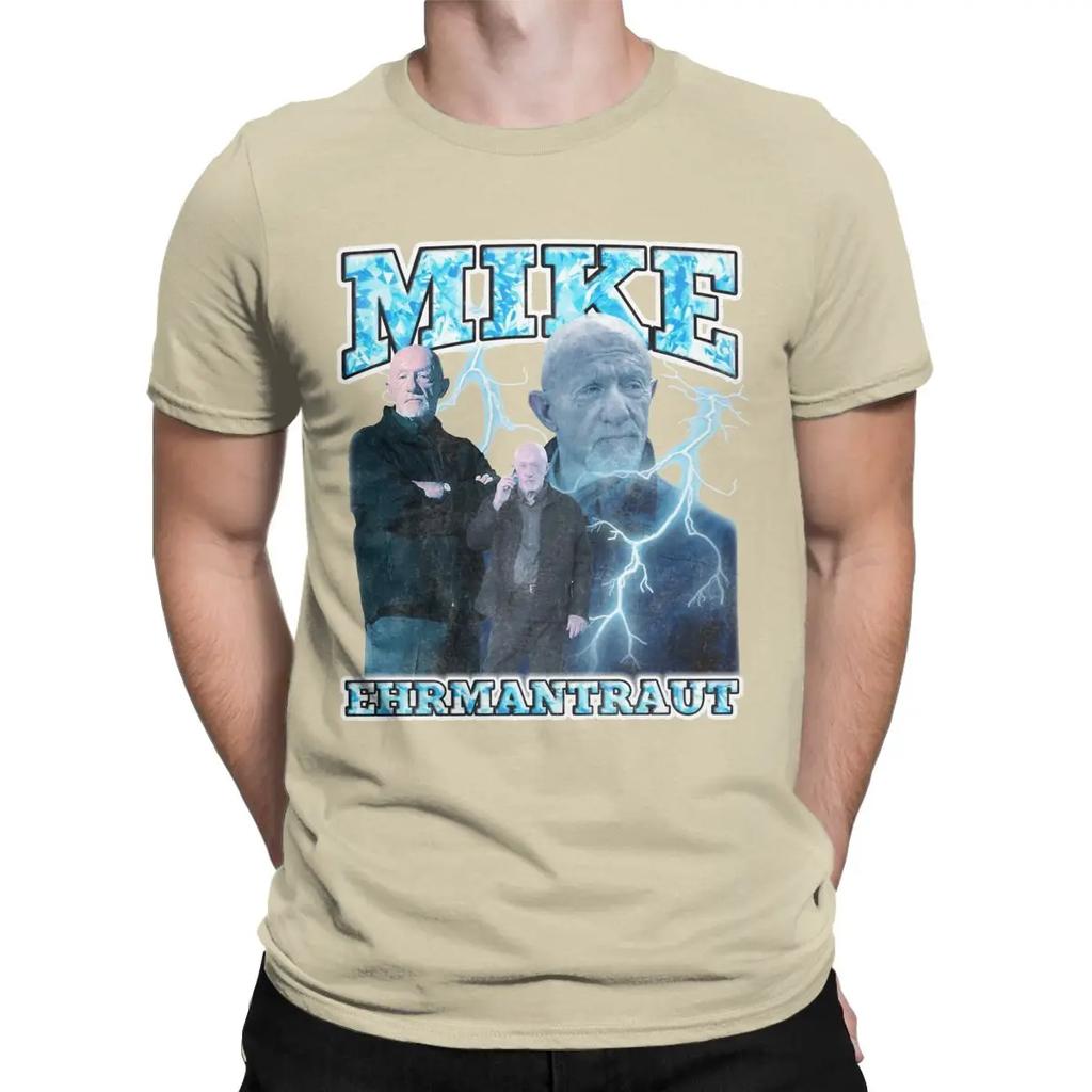 Vintage Mike Ehrmantraut Breaking Bad Vintage 90's Retro T-Shirts for Men Round Neck Cotton T Shirt Short Sleeve Tees Gift Tops
