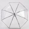 1Pc Automatic Transparent Folding Umbrella Easy Carry Windproof Rain Umbrella Women Fashion Durable Outdoor Anti Wind Rainproof