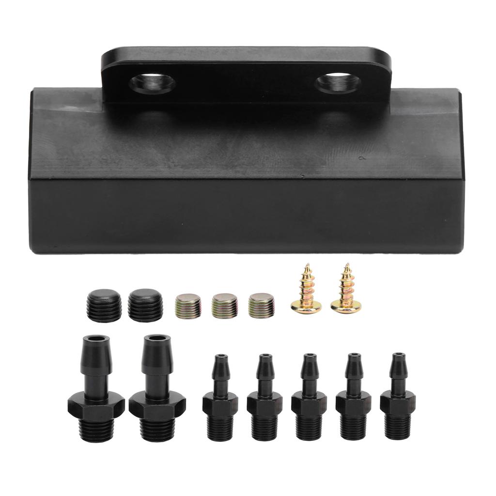 Universal Vacuum Block Intake Manifold Aluminium Alloy Fuel Gas Turbo Wastegate Boost