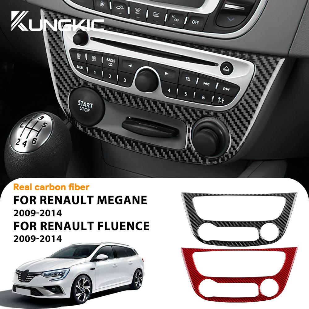 Carbon Fiber Style Interior Sticker for Renault Fluence Megane RS 2009 2010 2011 2012 2013 2014 2015 LHD RHD Interior Panel