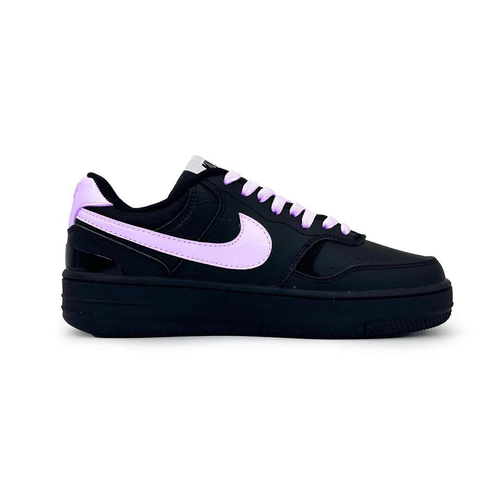 Nike Gamma Force Abrasion Resistant Low top Skateboard Shoes Women's Black Purple FQ6476-010(Team103-)