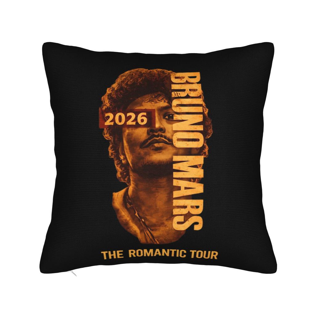 Bruno Mars Musiktour Quadratische Kissenbezüge Kissenbezüge Individuell Reißverschluss Dekor Kissenbezug Für Sitz 18"