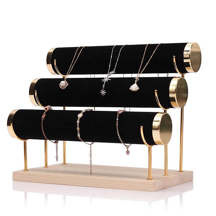 Gold Three-layer Bracelet Holder, Can Be Used, Bracelets, Bracelets and Other Jewelry Supplies Storage and Arrangement.