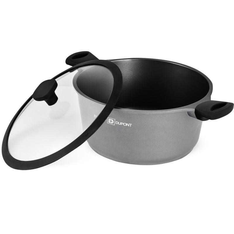 Cast Aluminum Casserole 28 Cm With Chambord Titanium Lid FT28TFI Durant Dupont