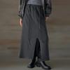 New ArrivAlS Open Run Women S A Line Slit Cut StrAp bAnding Long Skirt
