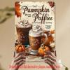 Vintage Autumn Metal Wall Art, Pumpkin Spice Latte Tin Sign, Rustic Cafe Decor, Halloween Thanksgiving Fall