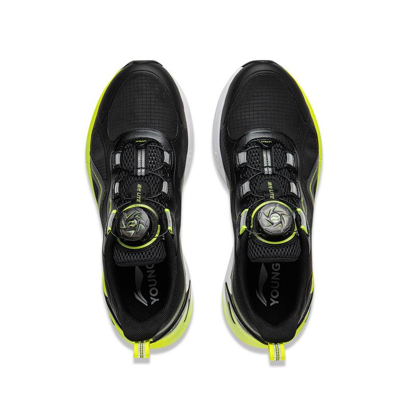 Li Ning Kids PU Versatile Comfortable Non-Slip Wear-Resistant Low-Top Running Shoes Kids sneaker YKFV040-1