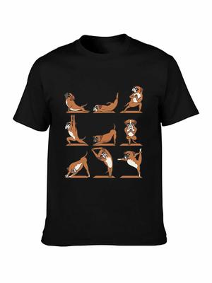Boxer Yoga Grappig Shirt T-shirt Zomer 2019 T-shirt Korte Mouw Katoenen T-shirts Mannenkleding Concert T-shirts
