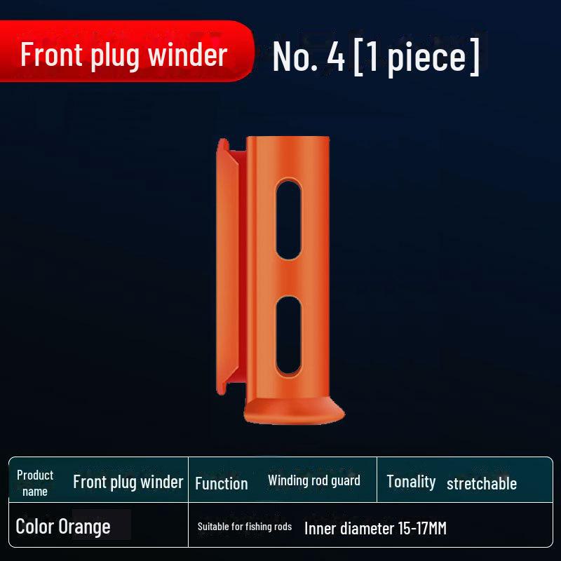 Silicone Fishing Rod Head Cover with Line Winding Stopper