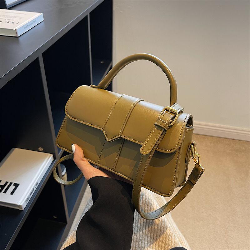 Women's Bag 2024 Fashion Niche Crossbody Bag Retro Hundred with Small Square Bag Shoulder Bag Bag Rectangular Bag