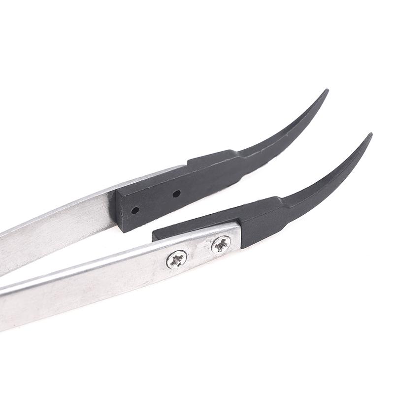 Handle Stainless Tweezers Antistatic For Watch Hands Installation Work