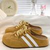 New Summer Retro Comfortable Bag Head Half Slippers Thin Thick-soled Non-slip Heel Lazy Shoes