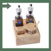 Mingchuxing Solid Wood Base Dining Table Condiment Set