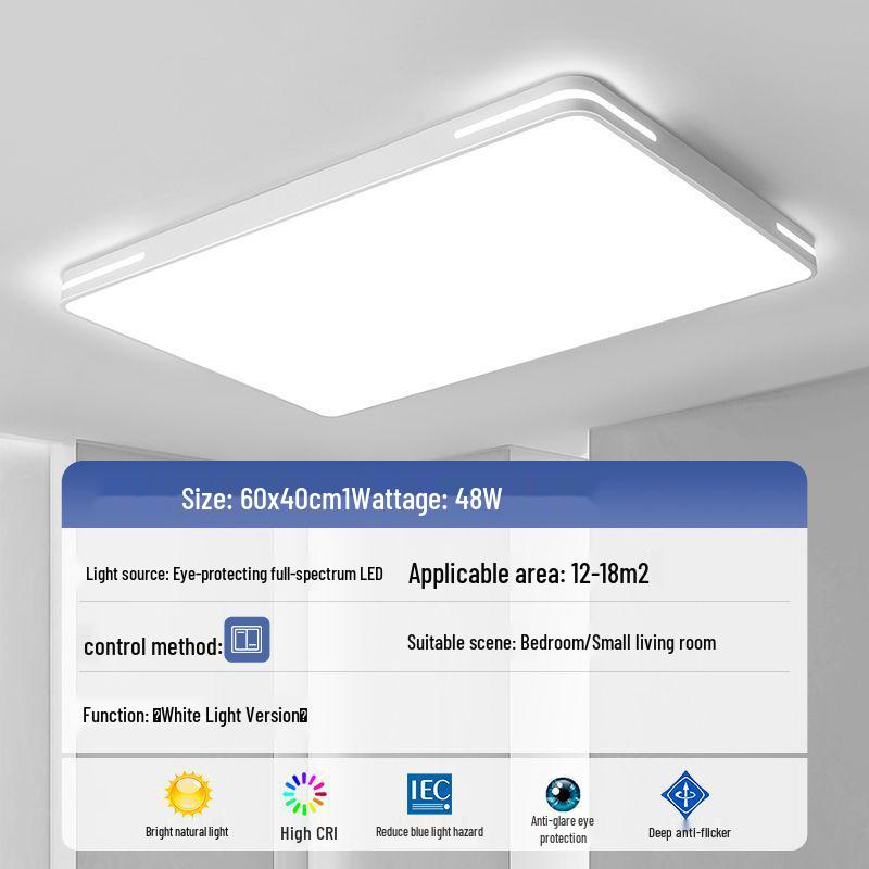 LED Ceiling Light: Ultra-Thin, Modern Round Lighting for Living Room, Bedroom, Dining, and Study Rooms