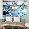 Football Team City FC Print Tapestry, Lightweight Wall Hanging, for Bedroom, Dorm, Living Room, Home Art Decor - Birthday Christmas Gift for Friends