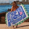Ancient Egypt Tiger Leopard Microfiber Beach Towel Absorbent Quick dry Soft Yoga Swimming Resort Mountain Climbing Towel