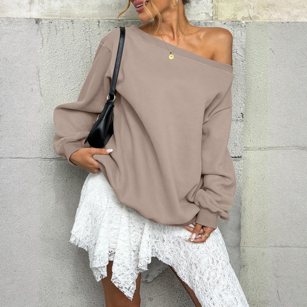 Women's Solid-color Fashionable Long-sleeved Top