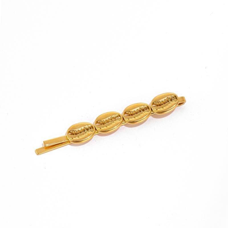 

Trendy Gold Color Flower Shell Starfish Hair Clips Y2K Hairpins Women Girls Metal Imitation Pearl Side Headwear Hair Accessories