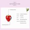 BAMOER belle fraise fruits sucrés émail rouge 925 pendentif à breloque en argent Sterling pour Bracelet Original Bracelet bijoux fins