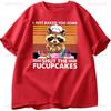 Funny Men Cute Raccoon Bake I Just Baked You Tshirt Summer Short Sleeve Shirt Casual Street Wear Tops Summer Fashion Streetwear