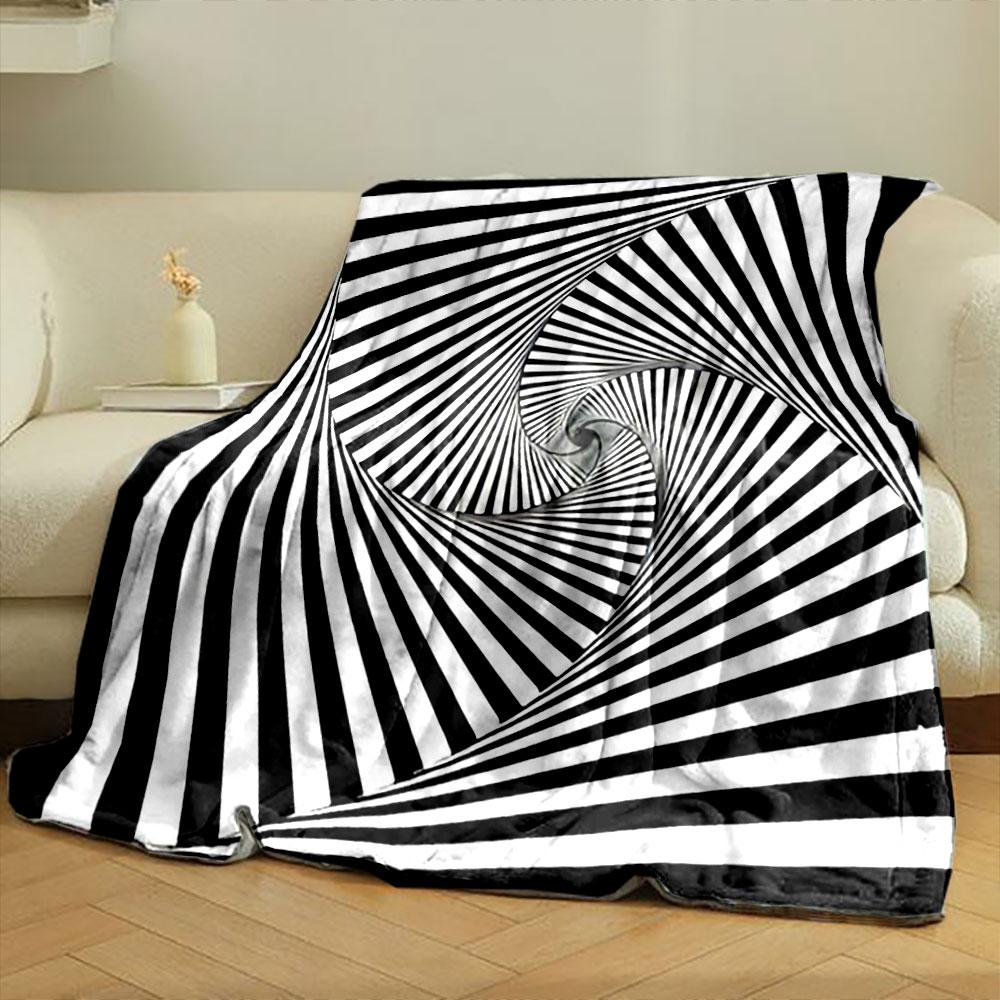 Hypnotic Spiral Pattern print blanket soft and cozy perfect for the living room bed sofa or a nap,gift