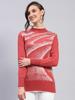 Womens Regular Fit Self Designed Top
