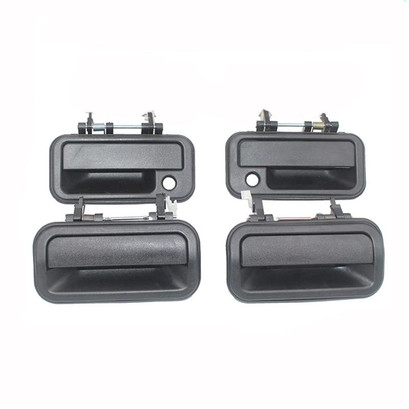 Ac29-Car Black Exterior Door Handles Replacement For Isuzu Rodeo Pickup 1998 1999 2000 2001 2002 2003