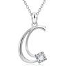 Fashionable Diamond Necklace In European and American 26 English Letters